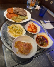 Quán: 장금이전집, gần cửa ra số 10 ga Myeongdong (명동역 10번 출구).