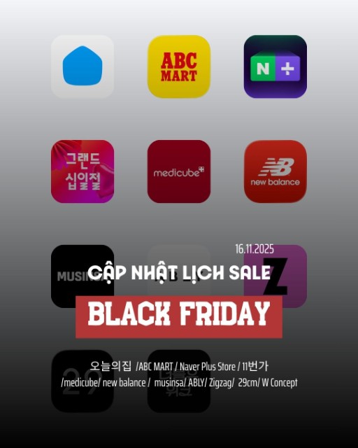 Lịch Black Friday của từng app mua sắm (Cập nhật mới nhất)