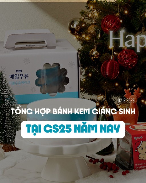 Tổng hợp bánh kem Giáng sinh tại GS25 năm nay