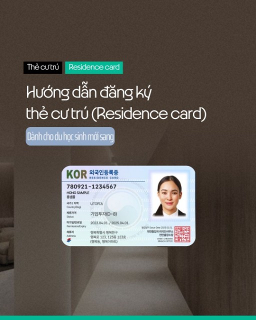 Hướng dẫn đăng ký thẻ cư trú (Residence card)