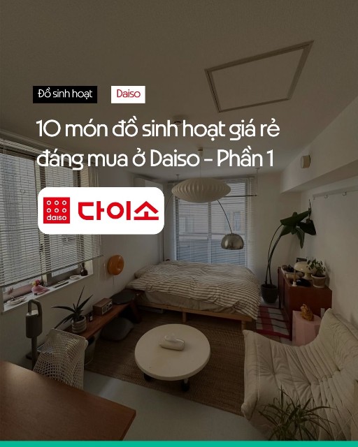 10 món đồ sinh hoạt nên mua ở Daiso (Phần 1)
