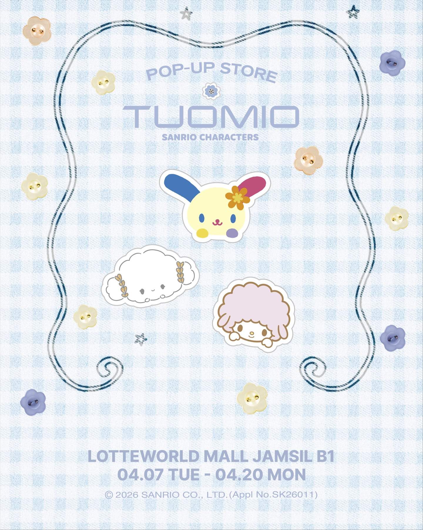 Cửa hàng Pop-up Tuomio và Sanrio Characters