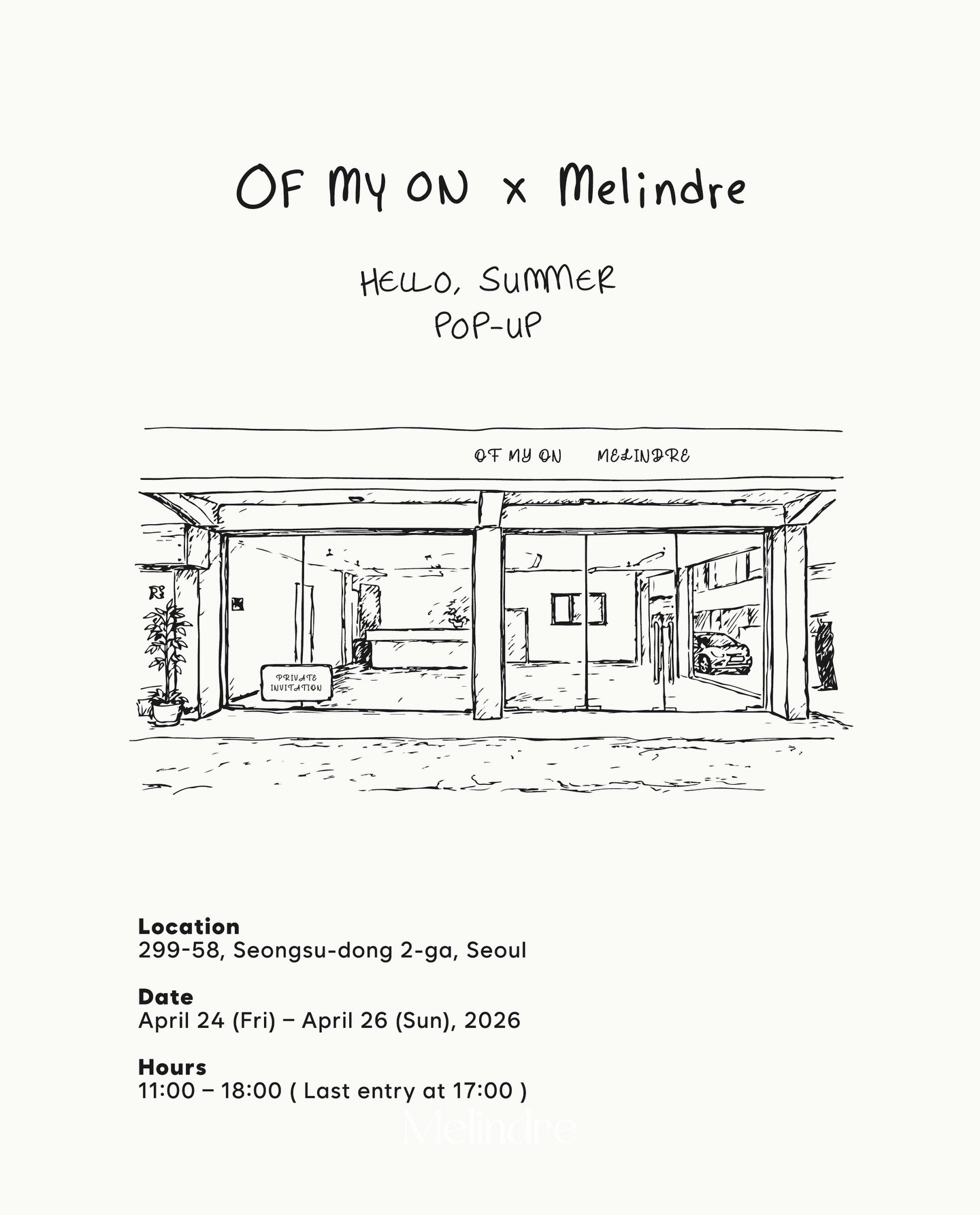 Pop-up Chào Hè Của Ofmyon Và Melindre
