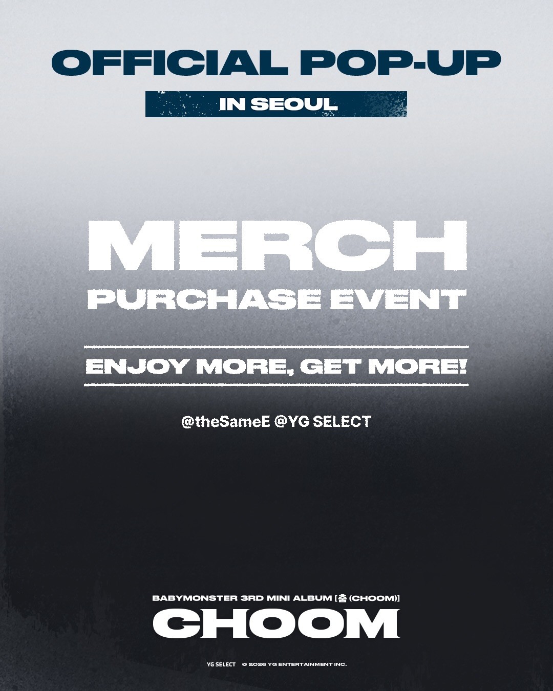 Cửa hàng Pop-up chính thức BABYMONSTER Album mini thứ 3 CHOOM