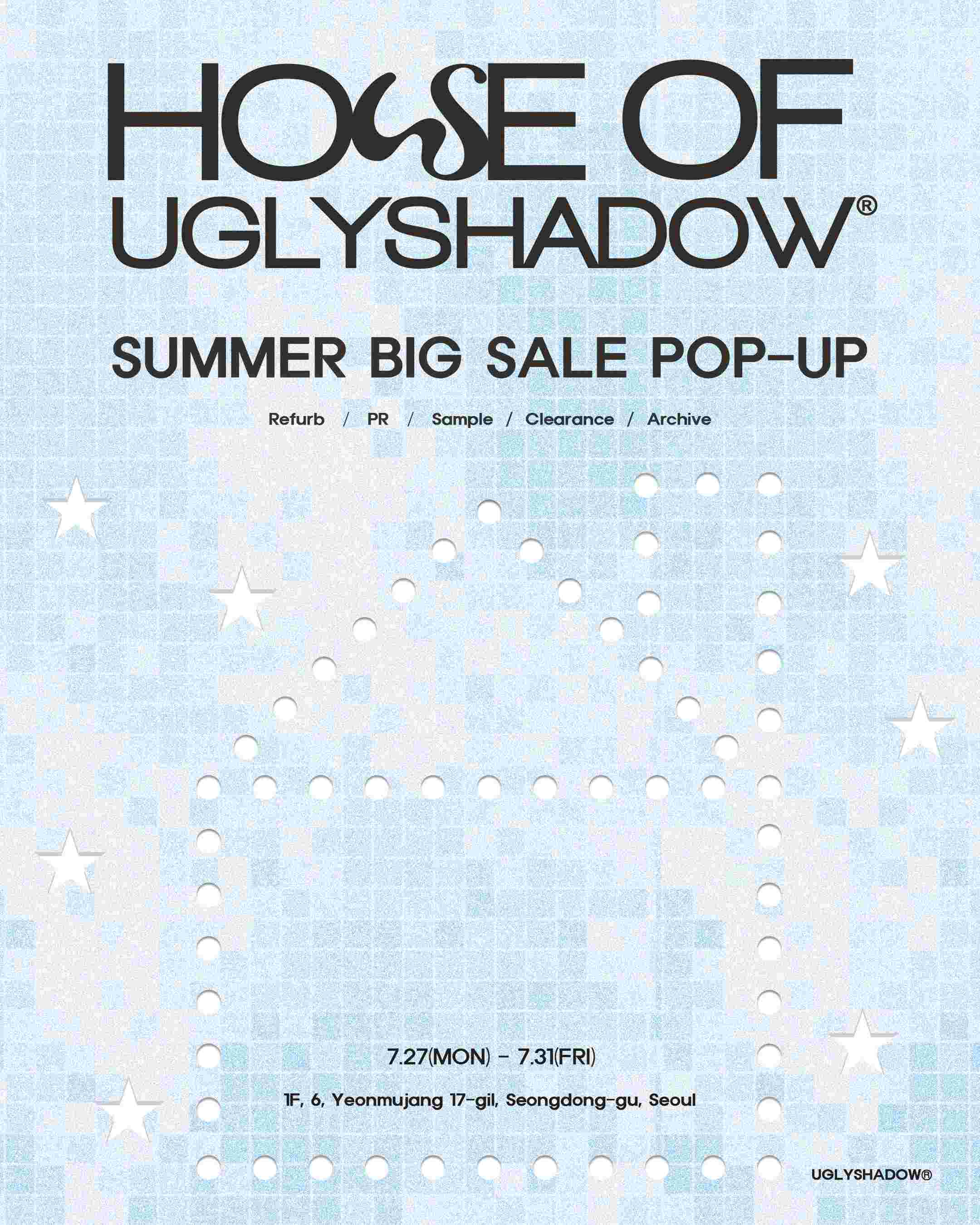 Sự kiện Pop up đại hạ giá mùa hè Uglyshadow tại Seongsu