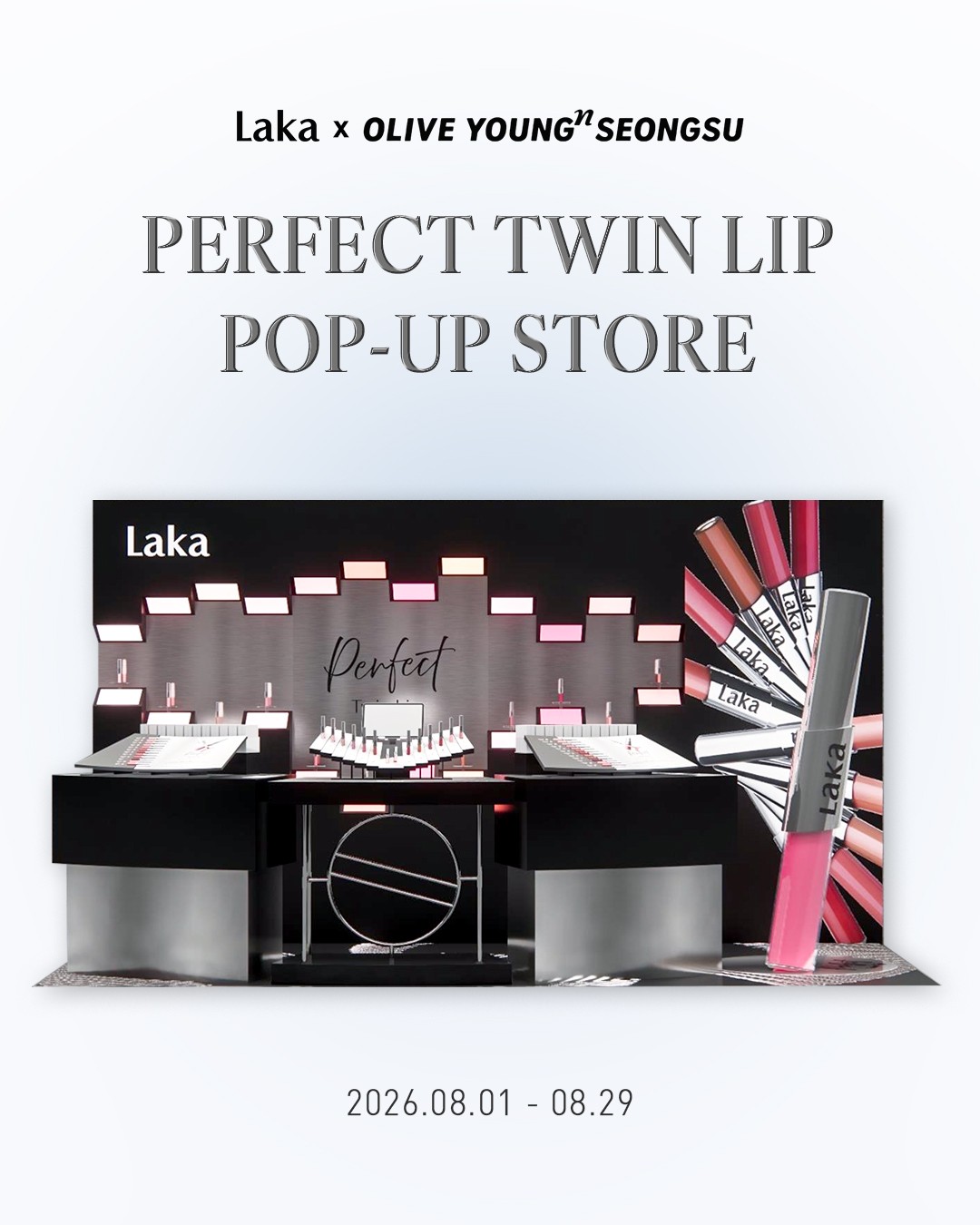 Pop up Laka x Olive Young N Seongsu ra mat doc quyen mau son moi