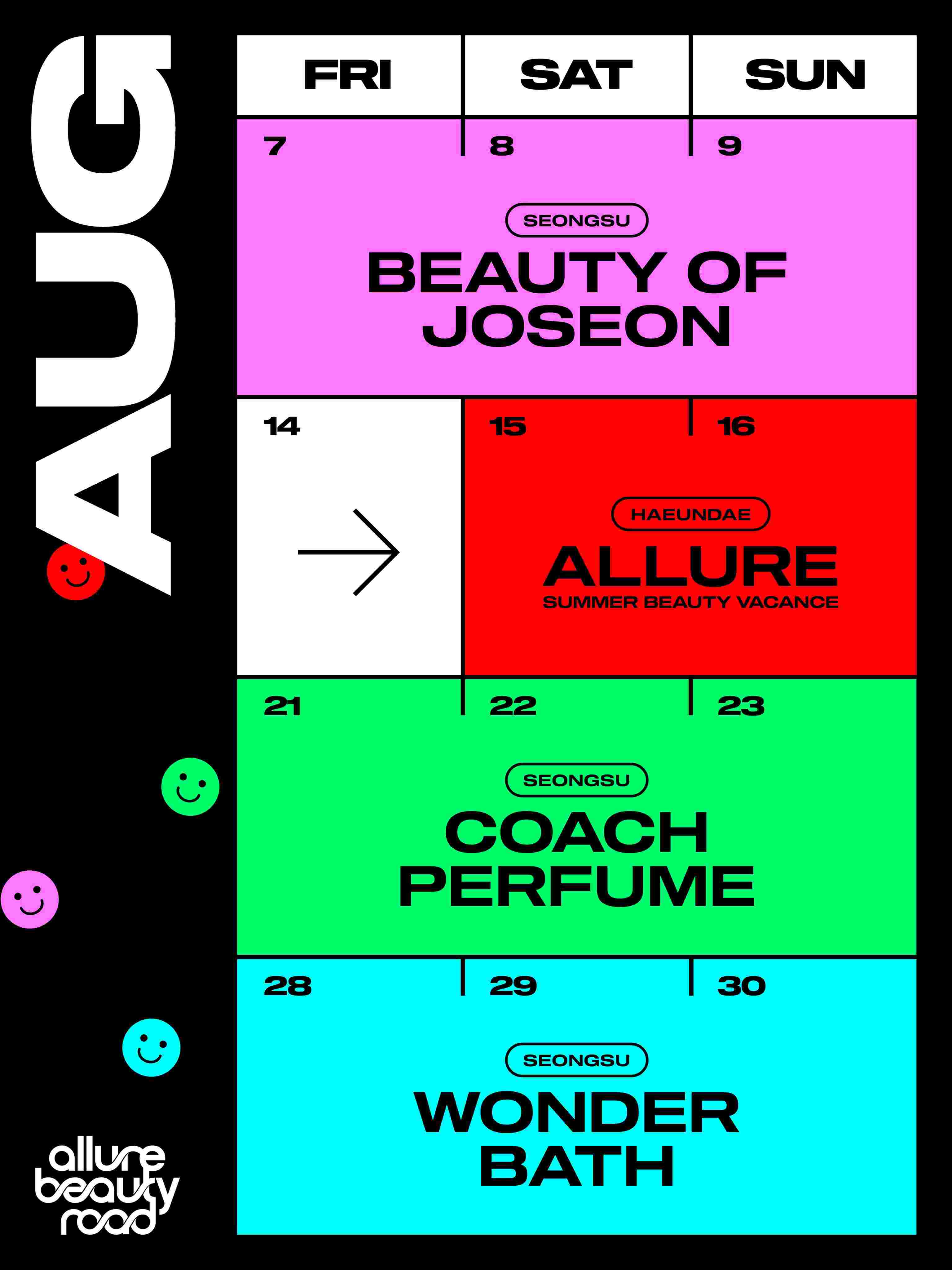 Chuỗi Pop up Xe Tải Làm Đẹp Allure Beauty Road Tháng 8