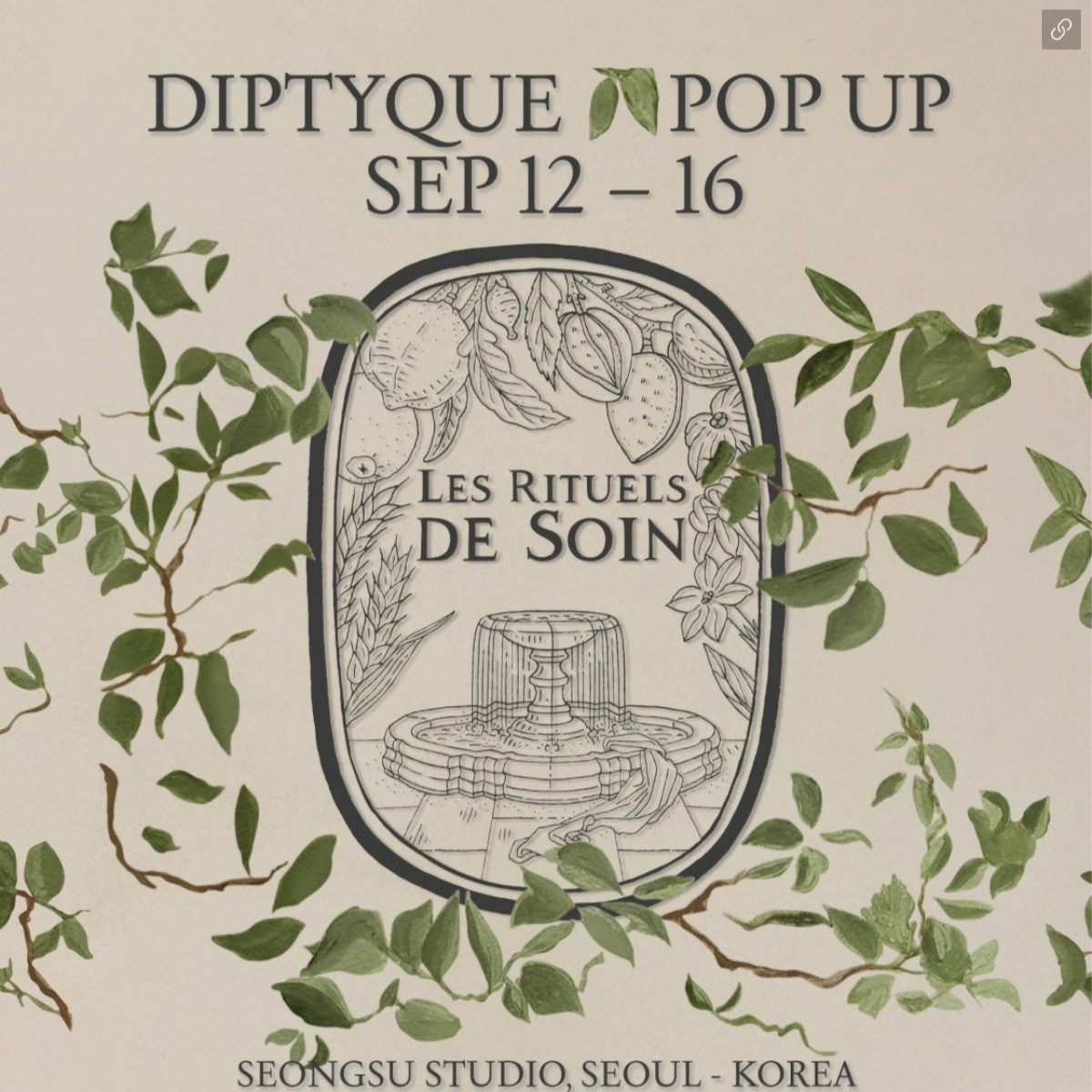 Khám phá không gian Diptyque Les Rituels de Soin Pop-up Seongsu