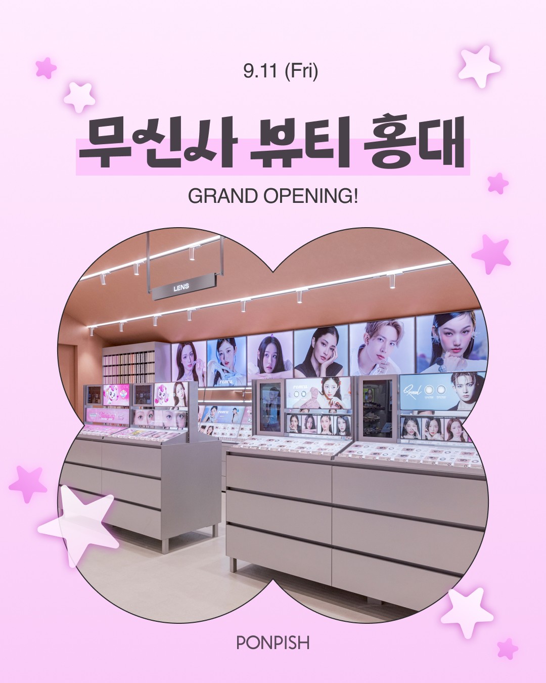 Trải nghiệm kính áp tròng Ponpish tại Musinsa Beauty Hongdae